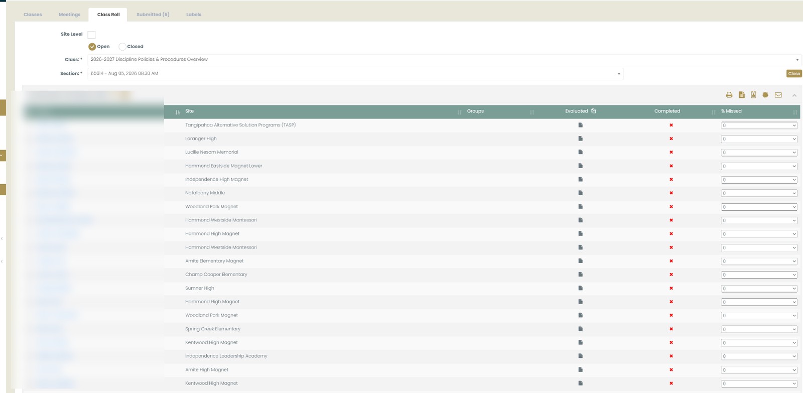 RegisterMe class roll administration